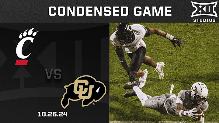 Cincinnati vs. Colorado Condensed Game | 2024 Big 12 Football