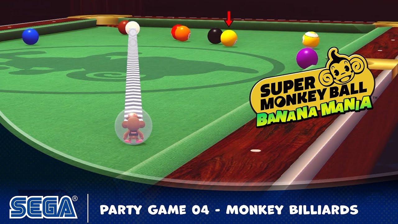 Super Monkey Ball Banana Mania Party Game: Monkey Billiards