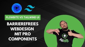 Flowbite vs Tailwind UI: Barrierefreies Webdesign mit Pro Components #html #csstutorial