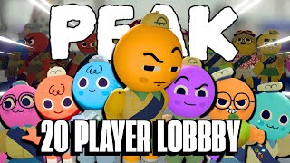 First Every Peak 20 Player Lobby Battle Royal ! (CHEATERS CAUGHT) I Turned Peak Into A 20 Player Battle Royale