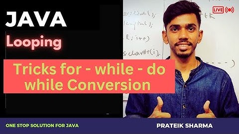 loop conversion Computer Class 10 ICSE ISC Java Programming