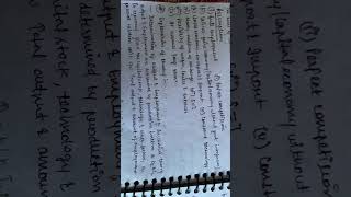 Classical theory of employment(part-1) #economics #notesmaking #exampreparation #upsc