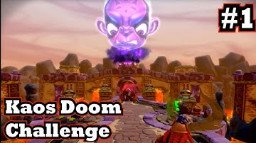 SKYLANDERS TRAP TEAM GAMEPLAY WALKTHROUGH - KAOS DOOM CHALLENGES - SO IT BEGINS TEMPLE (WAVES 1-3)