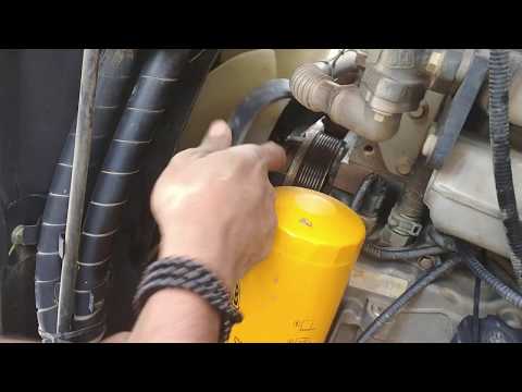 How to installation fan belt of  JCB 3dx backhoe loader