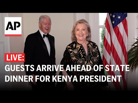 LIVE: Guests arrive to White House state dinner for Kenya President William Ruto