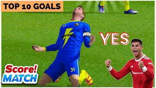 Score! Match TOP 10 GOALS ⚽️ of the month ( September 2022 ) screenshot 3