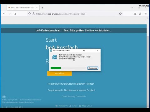 Wie installiere / aktualisiere / update ich die beA Client Security