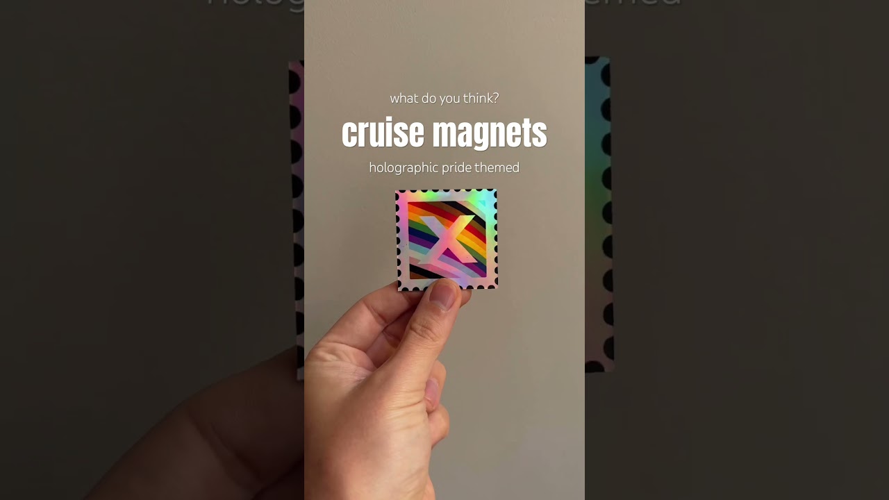 Pride Cruise Magnets 🚢 🌈 what do you think? #cruises #cruiseship #royalcaribbean #cruisemagnet