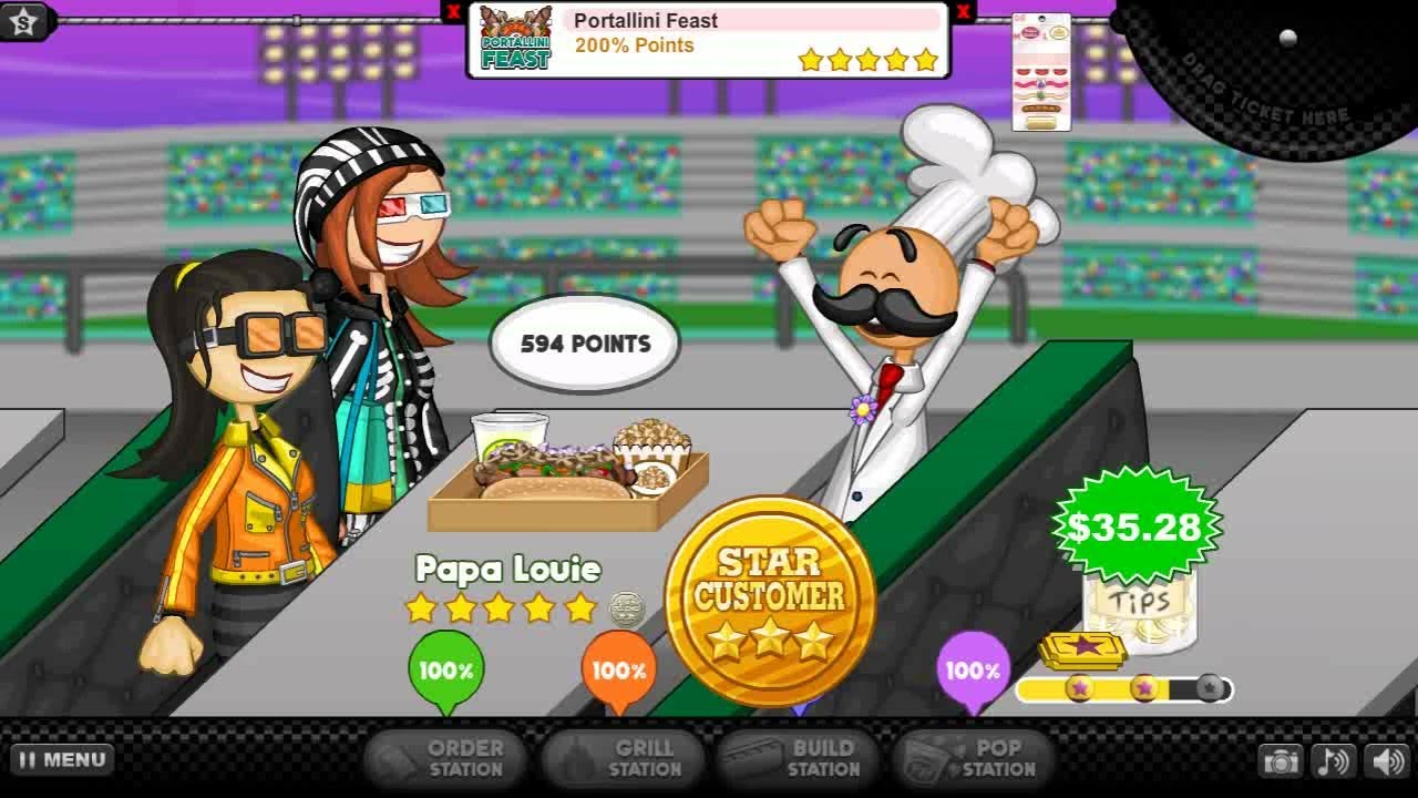 Papa's Hot Doggeria HD - All Gold Customers 