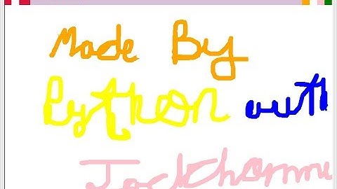 I Made a Paint Application with python turtle Graphics