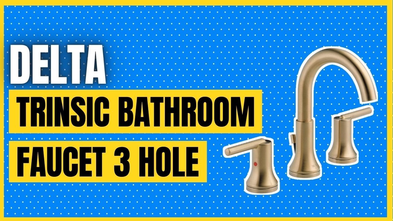 DELTA Trinsic Widespread Bathroom Faucet 3 Hole YouTube