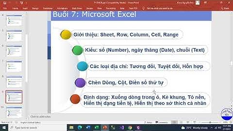 Thực hành Tin học căn bản - Buổi 7 - Excel