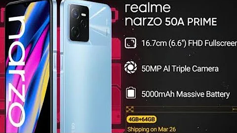 Unboxing New Latest Mo. Realme Narzo 50A Prime 4/64 Best Price   Review Realme narzo 50a prime MO.