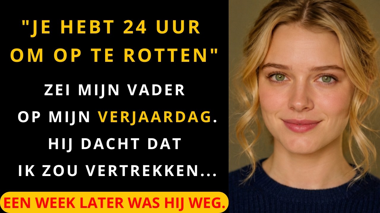– Du har exakt tjugofyra timmar på dig att packa dina saker och lämna det här huset, sa min pappa på min tjugofemårsdag, medan hans nya fru Annelies stod bredvid med en dold triumf i blicken. Han...