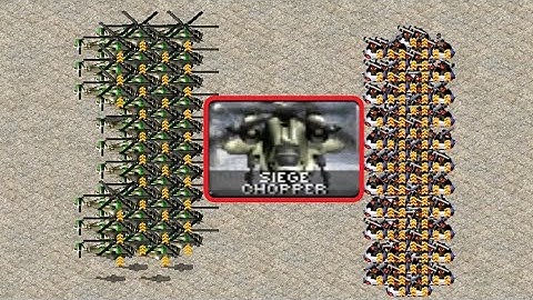 GGi vs Siege Chopper - Same Cost - Red Alert 2