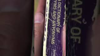 Preview of Dictionary of Synonyms and Antonyms