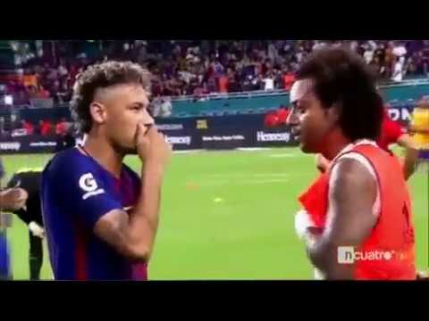 Neymar Ignore Messi & Suarez but Laughed with Real Madrid Players (Real Madrid vs Barcelona 2-3)