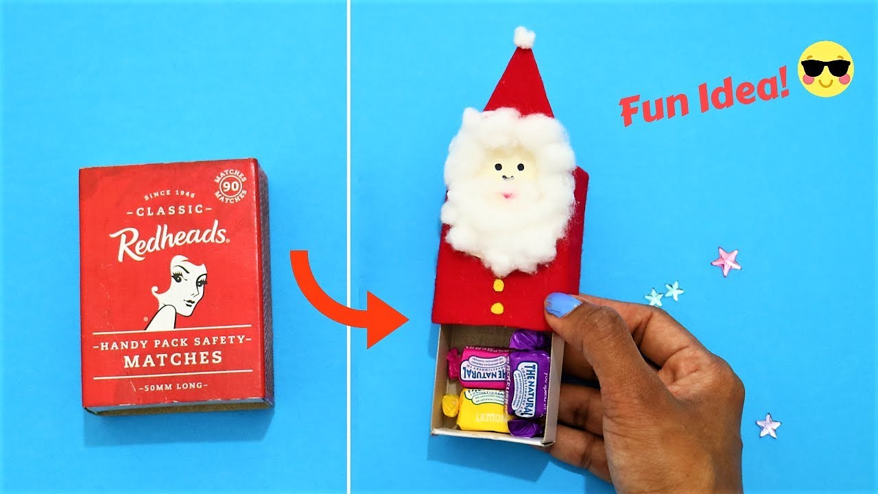 Santa craft from Matchbox- AWESOME CHRISTMAS GIFT BOX IDEA - YouTube
