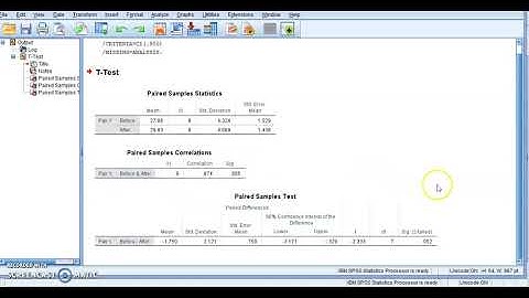 Performing t-test for 2 Paired (Dependent) Samples in IBM SPSS.
