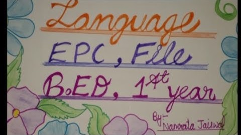 B.ed 1st year |EPC File of Hindi |Iimt university meerut| #ccsu epc files| B.ed 1st year files