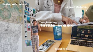 ENGINEERING FINALS WEEK 💻🎧 most productive weeks in my life, cramming for exams, burnout