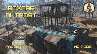 BOXCAR OUTPOST | Somerville Place Full Tour (No Mods) | Fallout 4