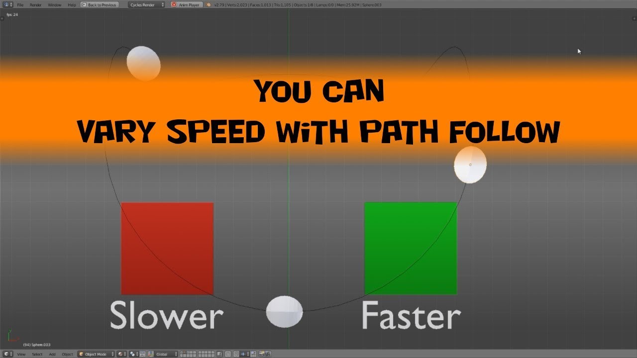 20 Change Speed with Path Follow - YouTube