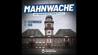 Mahnwache in Mannheim #MA0206 Livebericht