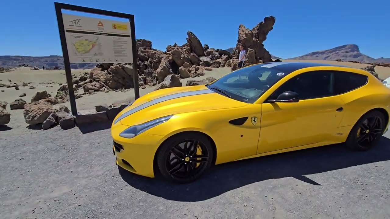 Exploring El Teide’s Volcano Roads + Unexpected Ferrari at the Summit! | FreetimeByBr