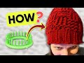 How to Loom Knit a Hat 2022 | Loom Knit a Basket Weave Hat | Beginner Friendly