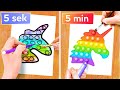 COOLE MAL-TRICKS & ZEICHEN-LIFEHACKS || Einfache & Coole Kunst-Hacks von 123 GO! GOLD