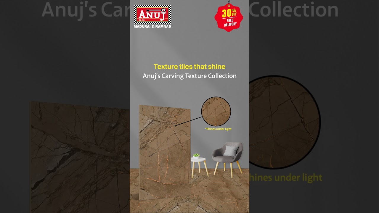Premium Golden Carving Tiles for Walls & Floors – Only at Anuj Tiles Mall!