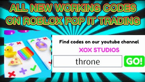 ALL NEW WORKING CODES ON POP IT TRADING | BUSTILLO YT
