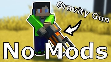 I Made The GRAVITY GUN From Half Life 2 in Vanilla Minecraft Using ONLY Command Blocks! 1