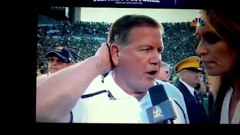 Brian Kelly Insults Alex Flanagan