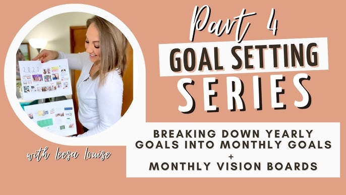 Setting Yearly Goals + Creating a Vision Board