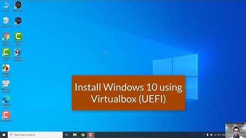 How to Install Windows 10 using Virtualbox UEFI ( 2020) | Virtual machine Windows 10