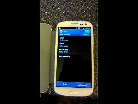 Samsung Galaxy S3 WiFi bug, cannot find any wireless network