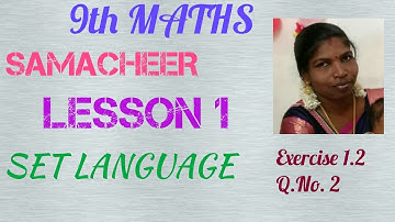 Tn/Maths/class 9/Lesson 1/Set Language /Exercise 1.2/Q.No 2