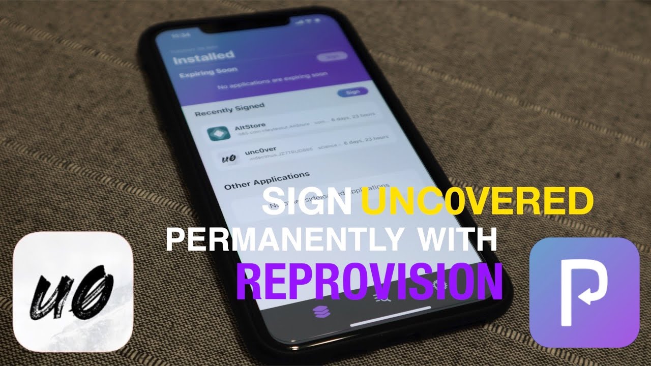 How To Sign Unc0vered Permanently! Install ReProvision on iOS 13.5 Jailbreak! No Revokes Anymore!