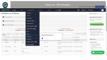 How to create New API Key on PagerDuty