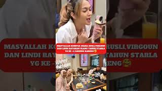 MasyaAllah! #inararusli ,#virgoun &#lindi Kompak Rayakan Ultah#starla Ke-11🥹🎂#viral #shorts