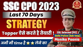 SSC CPO 2023 Strategy | SSC CPO 2023 ki Tyari kaise kre? | Topper's Strategy for SSC CPO 2023