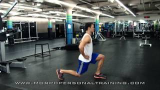 Morph Exercise Instruction: Male Forward Lunge