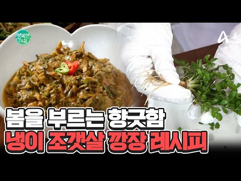 밥도둑 &amp;#39;<strong>냉이</strong> 조갯살 깡장&amp;#39; 초간단 레시피! #냉이조갯살깡장 | 행복한 아침 1570 회