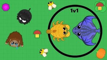 Mope.io //GIANT SCORPION KILLED BLACK DRAGON IN 1v1 // BLACK LION KILLED BIGFOOT //