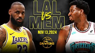 Los Angeles Lakers Vs Memphis Grizzlies Full Game Highlights Nov 13, 2024 Freedawkins