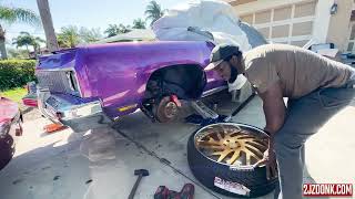 Adjusting 26's on A 73 Chevy Donk