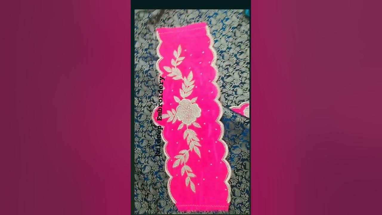 machine embroidery look like hand work type beautifull degine YouTube