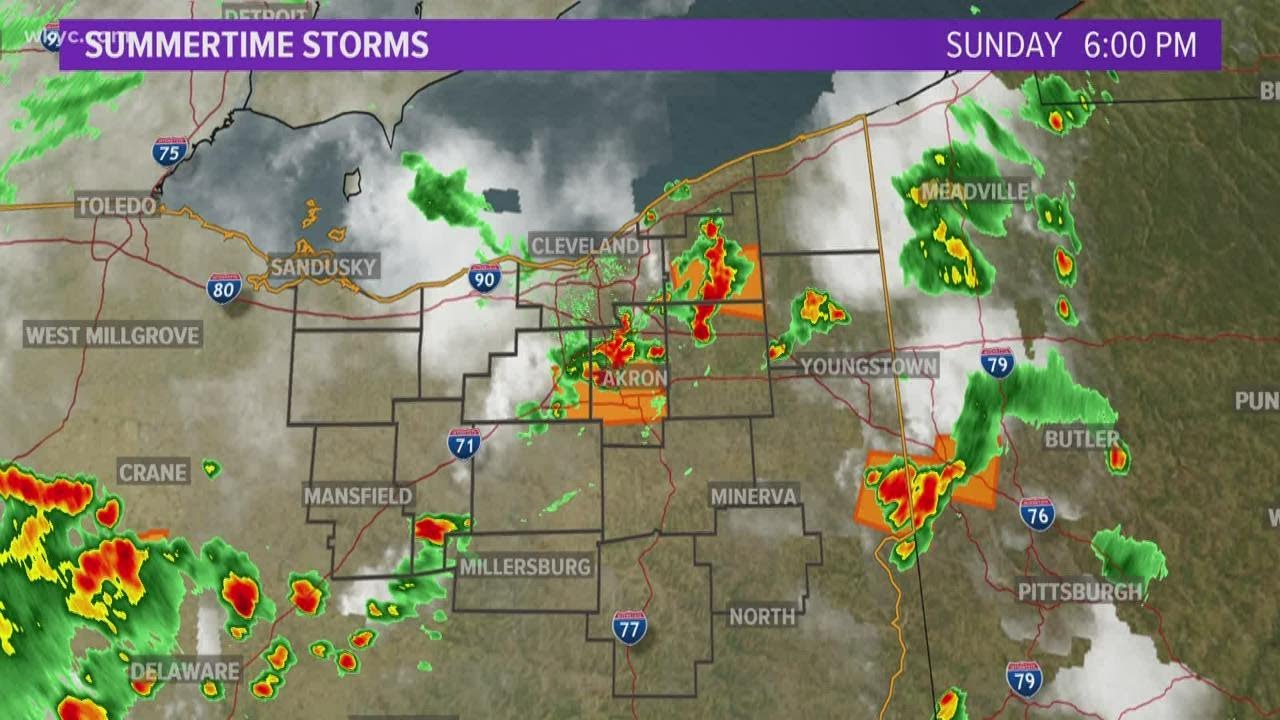 Severe Thunderstorm Warning issued for several Northeast Ohio ...